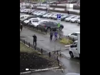 residents of perm removed and carried away a paid parking sign